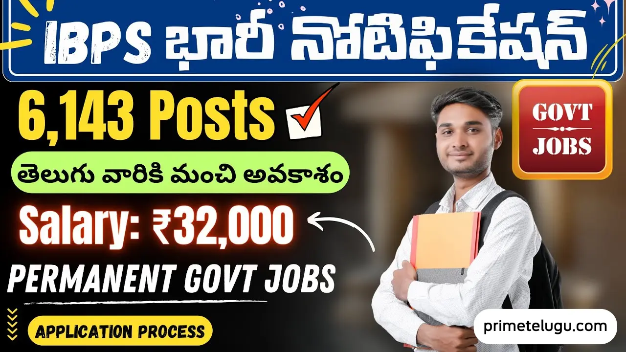 IBPS Clerk Recruitment 2024 - 6143 Posts Notification Out